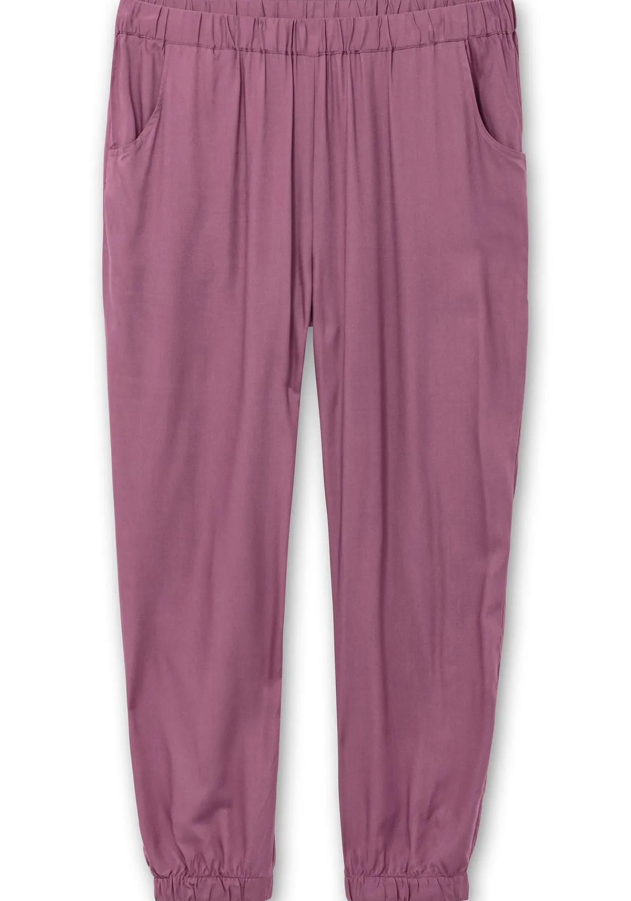 Weite, fließende Hose mit Bündchen am Saum<sheego Fashion