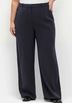 Weite gepflegte Hose mit Teilgummibund<sheego Fashion