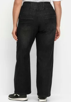 Weite High-Waist-Jeans im Curvy-Schnitt ANNE<sheego New