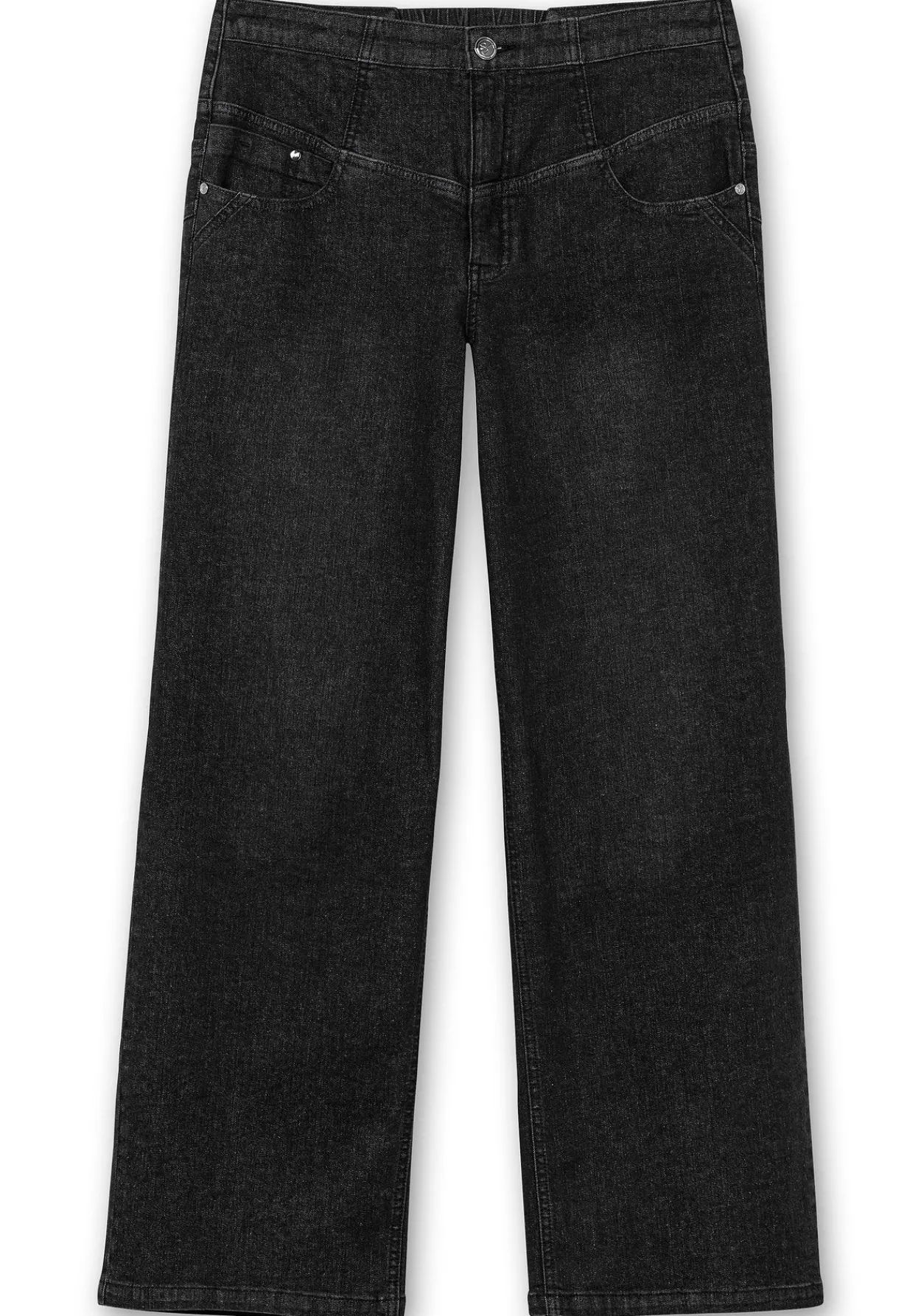 Weite High-Waist-Jeans im Curvy-Schnitt ANNE<sheego New
