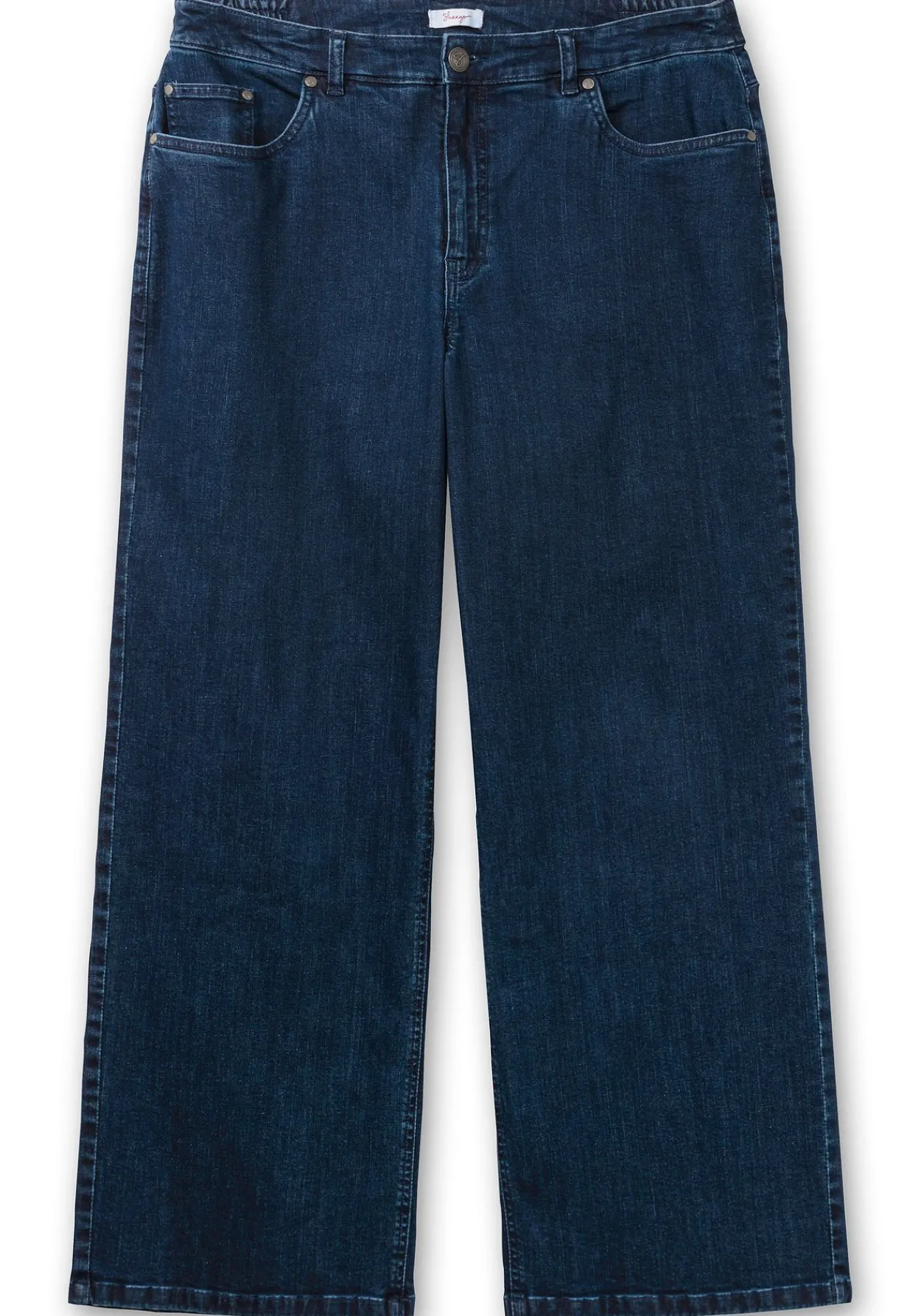 Weite High-Waist-Jeans im Curvy-Schnitt ELLA<sheego Outlet
