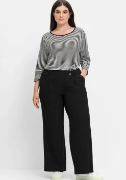 Weite Hose im Curvy-Schnitt ELLA mit Bundfalten<sheego New