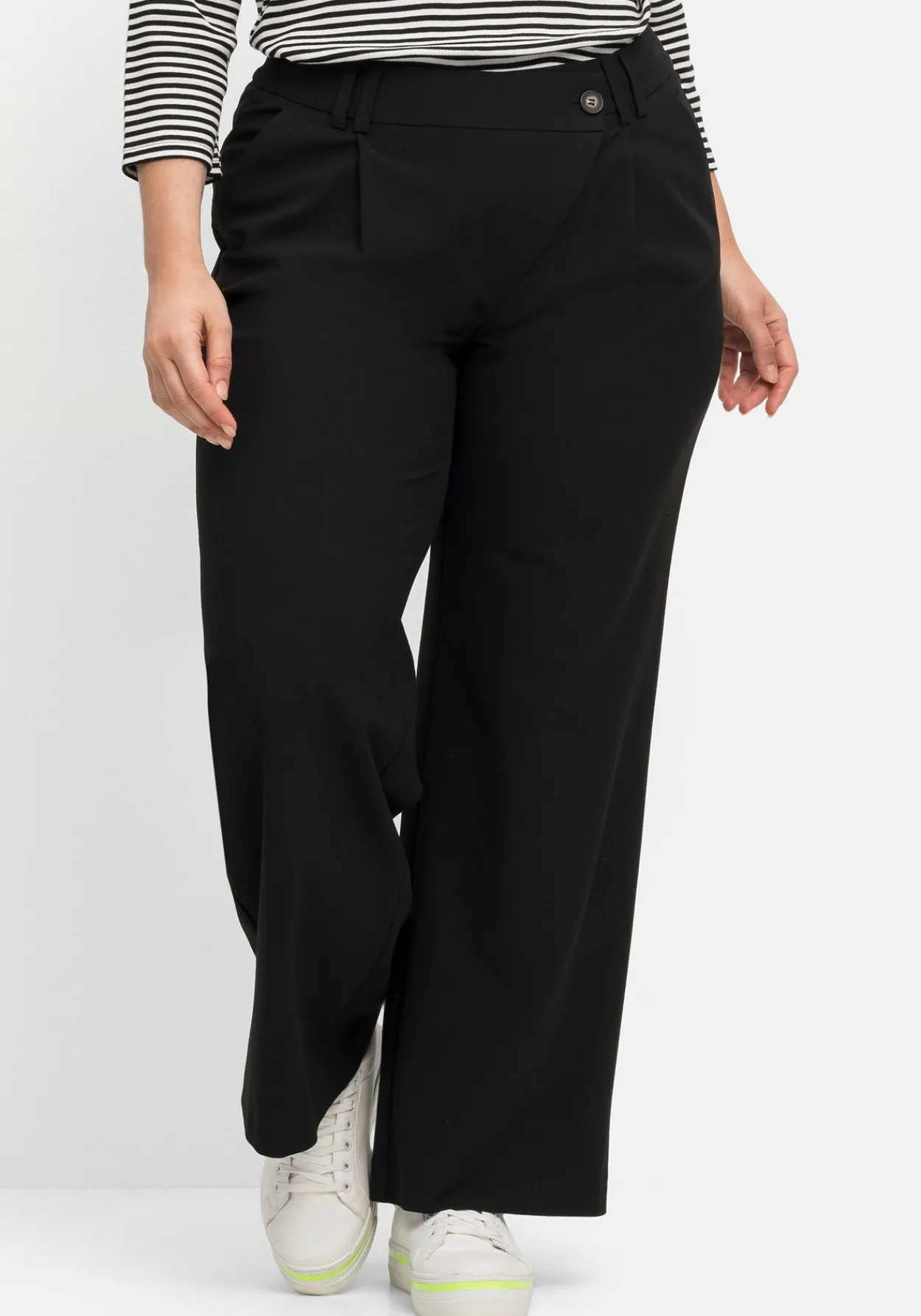 Weite Hose im Curvy-Schnitt ELLA mit Bundfalten<sheego New