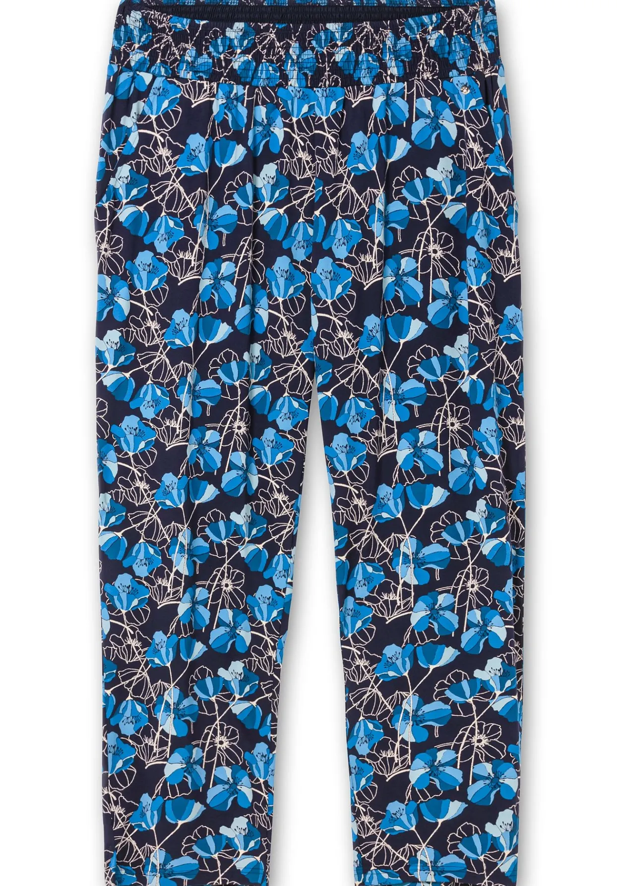 Weite Hose mit Blumendruck und breitem Smokbund<sheego New