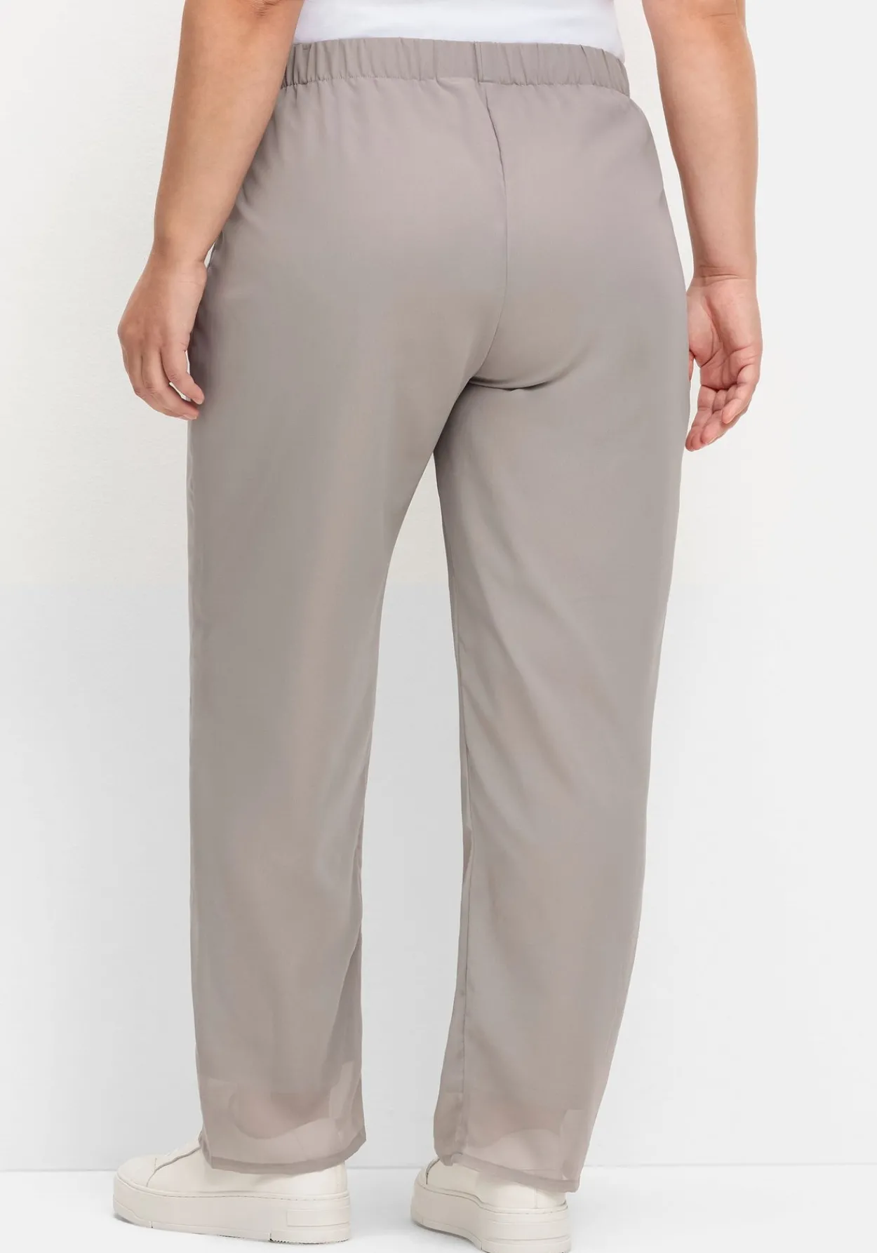 Weite Hose mit elastischem Bund und Innenfutter<sheego Fashion