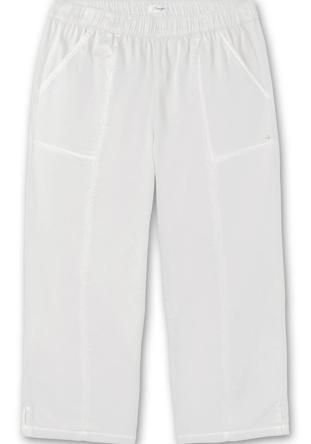 Weite 7/8-Hose mit Gummizugbund<sheego Fashion