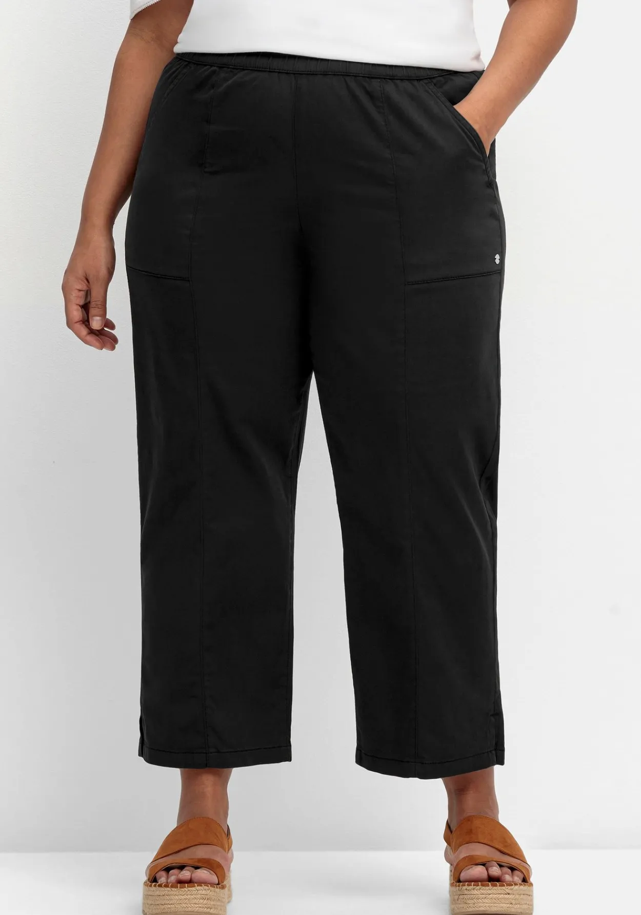 Weite 7/8-Hose mit Gummizugbund<sheego Outlet