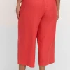 Weite 7/8-Hose mit Schlupfbund, im Leinenmix<sheego New