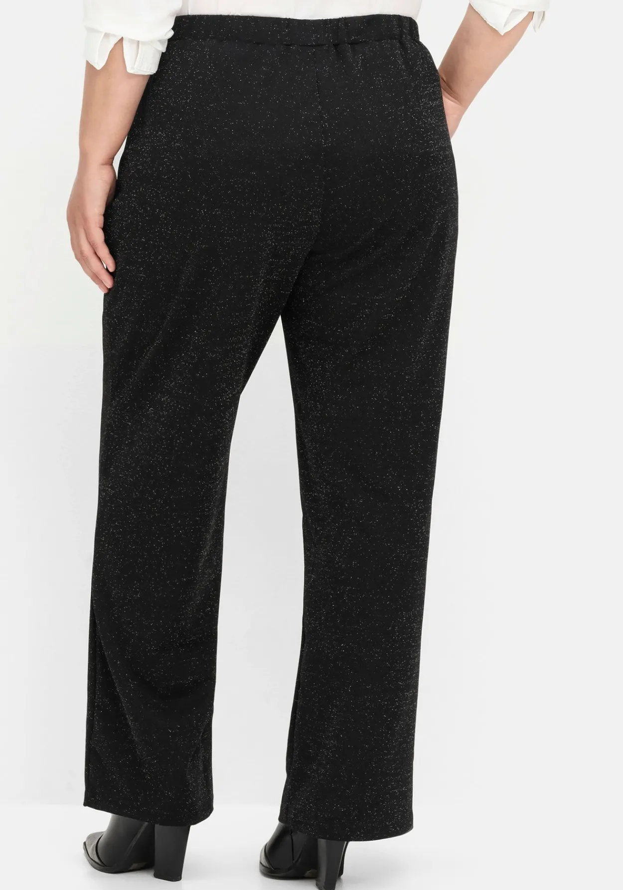 Weite Hose mit Schlupfbund, aus Effektgarn<sheego New