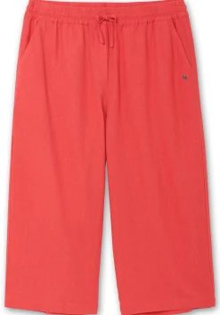 Weite 7/8-Hose mit Schlupfbund, im Leinenmix<sheego New