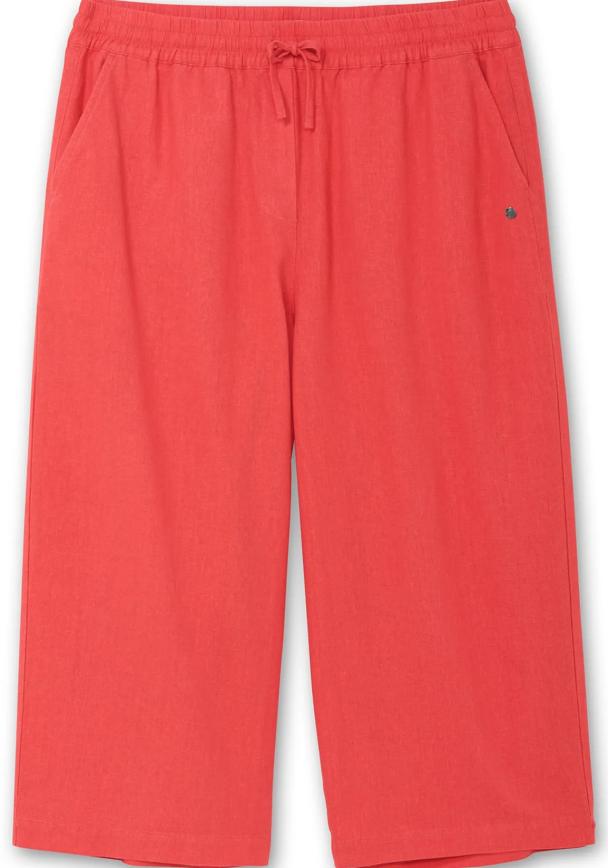 Weite 7/8-Hose mit Schlupfbund, im Leinenmix<sheego New