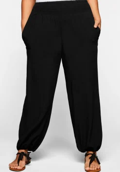 Weite Hose mit Smokbund, aus Viskose<sheego Discount