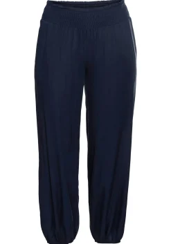 Weite Hose mit Smokbund, aus Viskose<sheego Online