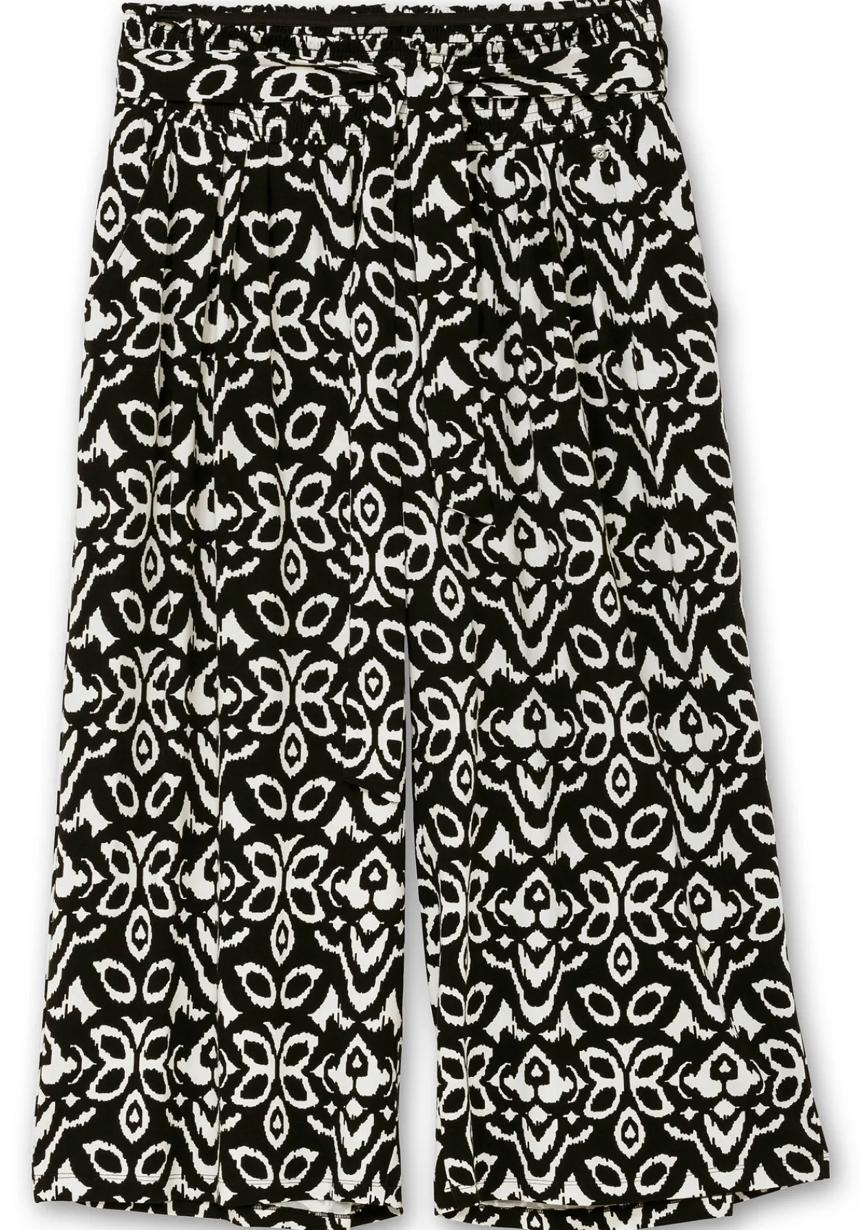 Weite 7/8-Hose mit Smokbund und Ethnoprint<sheego Online