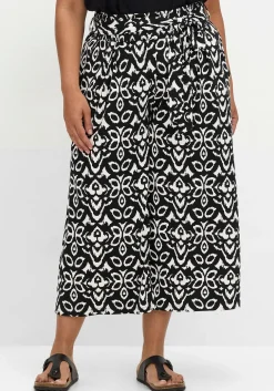 Weite 7/8-Hose mit Smokbund und Ethnoprint<sheego Online