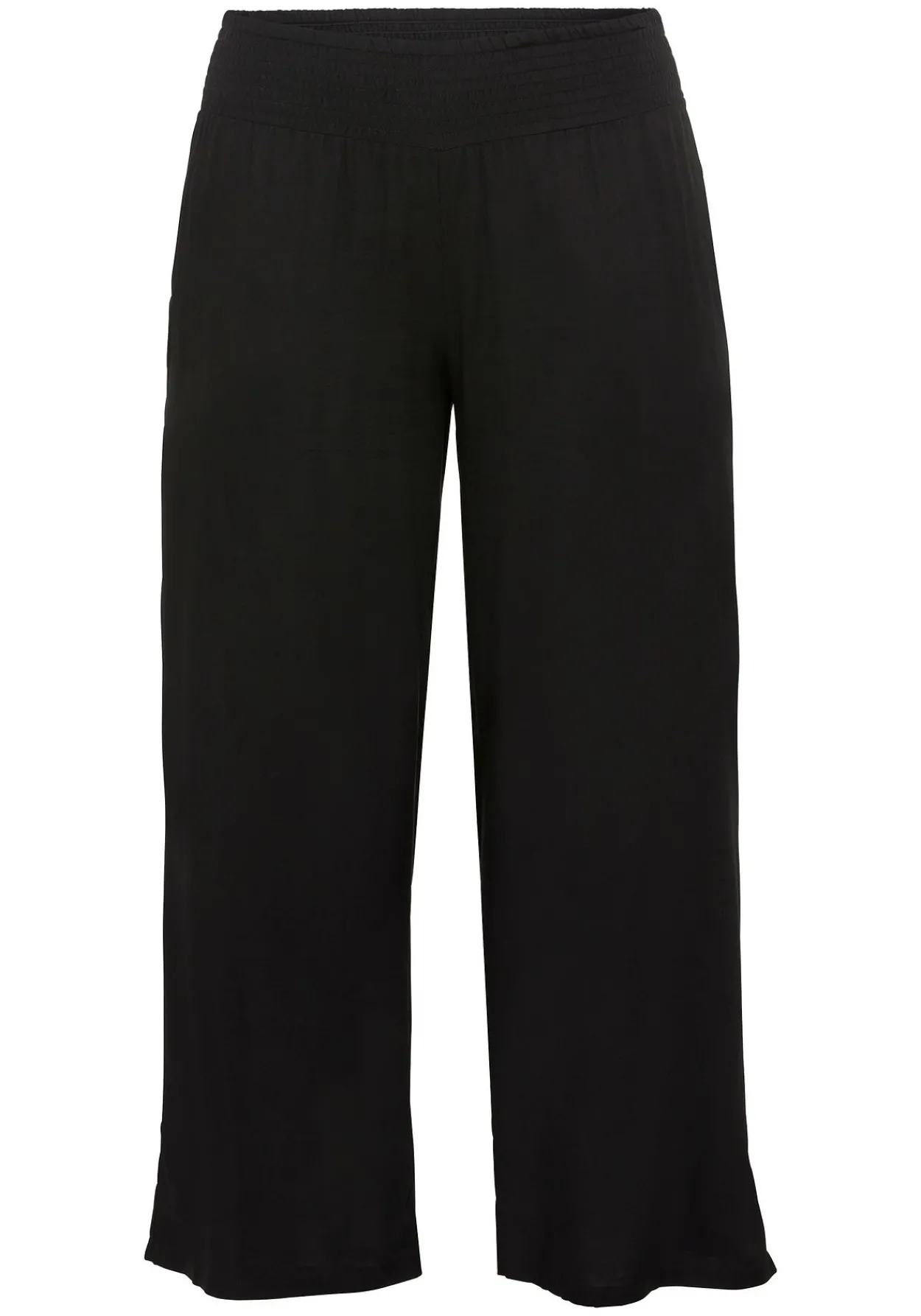 Weite Hose mit Smokbund und Taschen<sheego Fashion
