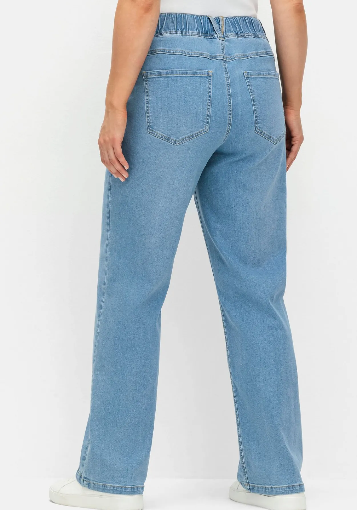 Weite Jeans im Curvy-Schnitt ELLA, mit Teilgummibund<sheego Fashion