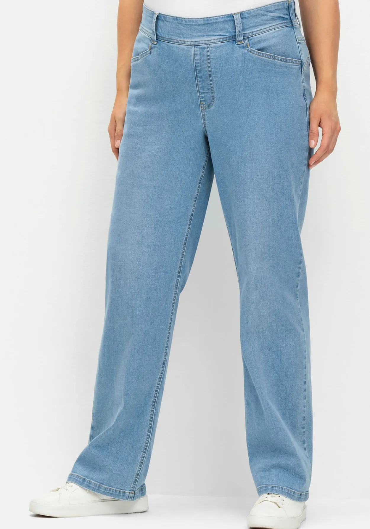 Weite Jeans im Curvy-Schnitt ELLA, mit Teilgummibund<sheego Fashion