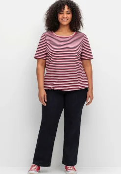 Weite Jeans mit Schlupfbund im Curvy-Schnitt ELLA<sheego Hot