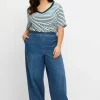 Weite Jeans mit Schlupfbund, in leichter Qualität<sheego Outlet