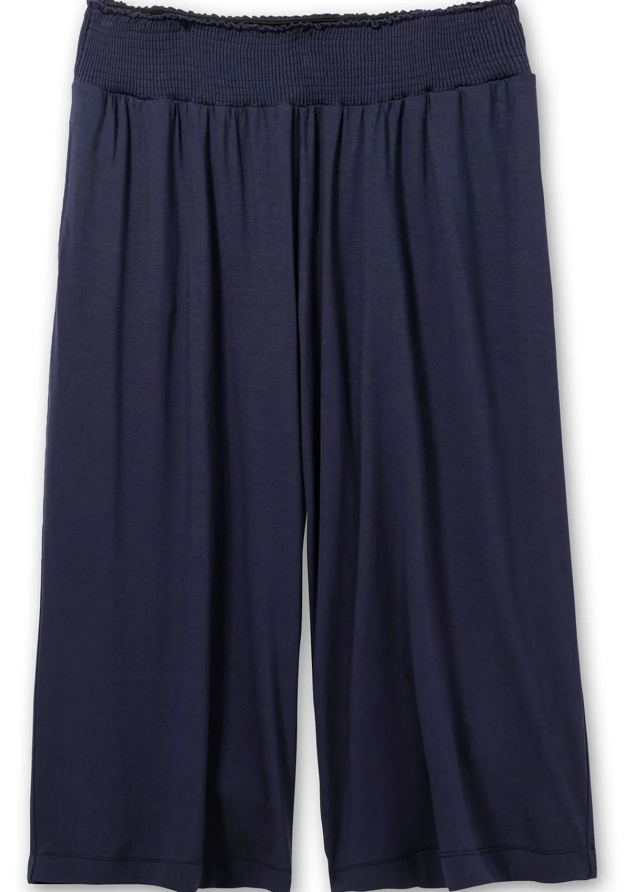 Weite Jerseyhose in 3/4-Länge, mit Smokbund<sheego Discount