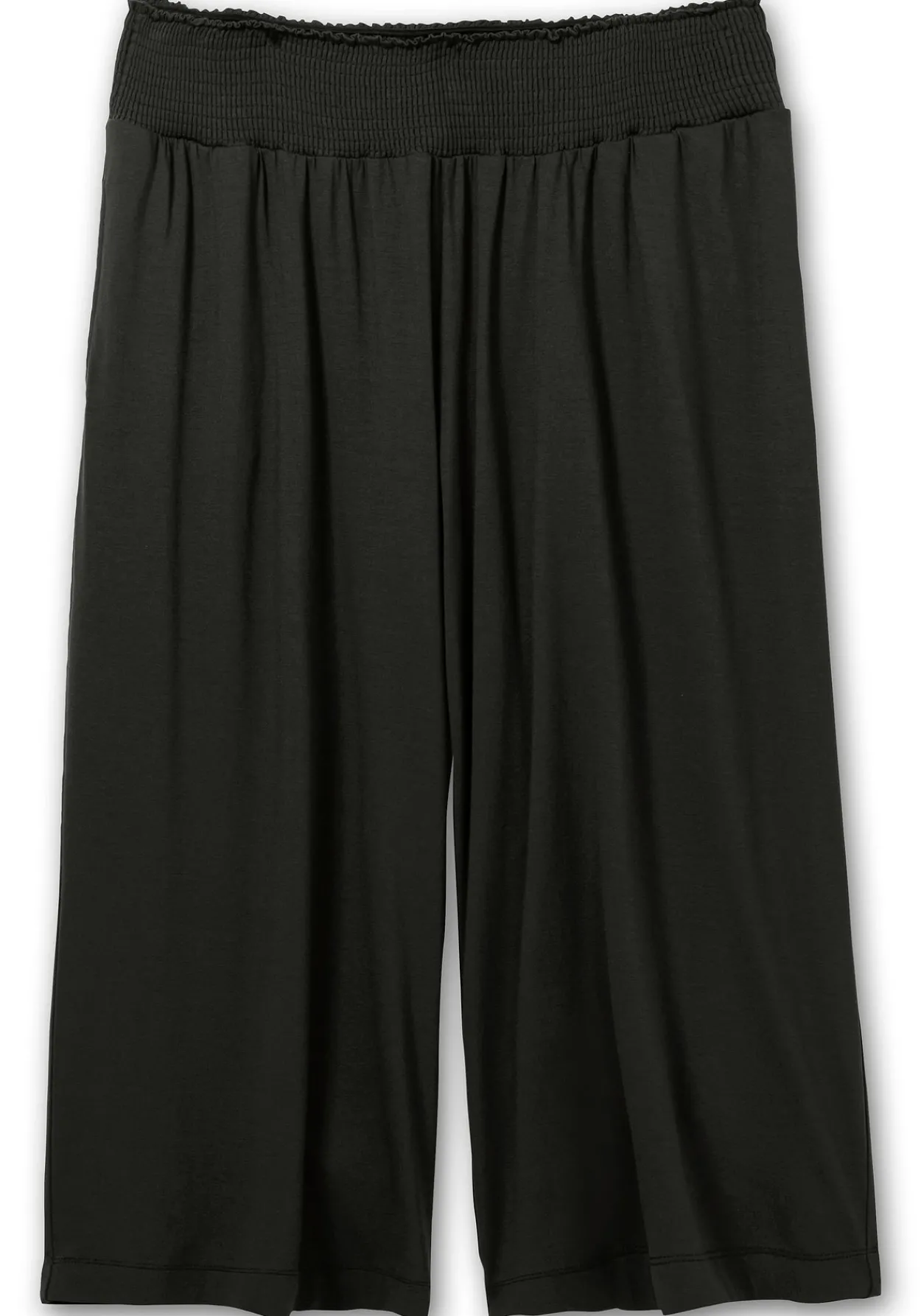 Weite Jerseyhose in 3/4-Länge, mit Smokbund<sheego Online