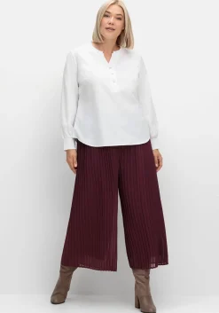 Weite Plisseehose in 7/8-Länge, mit Stretchbund<sheego Hot