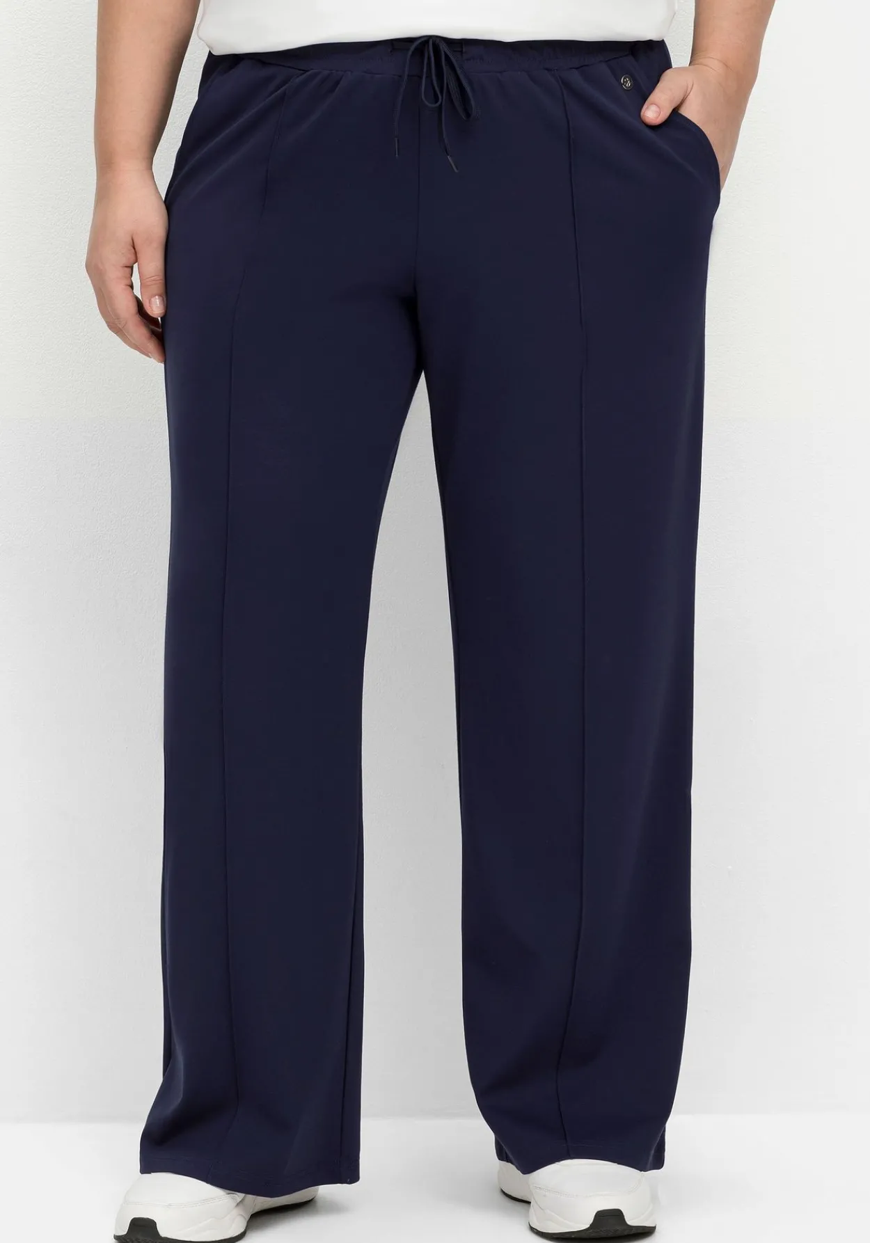 Weite Sporthose mit Teilungsnaht vorn<sheego Best