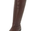 Weitschaftstiefel aus Leder mit Stretch-Einsatz<sheego Fashion