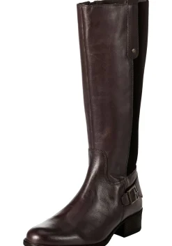 Weitschaftstiefel aus Leder mit Zierschnalle<sheego Clearance