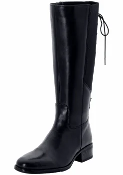 Weitschaftstiefel aus Leder mit Schnürung<sheego Sale