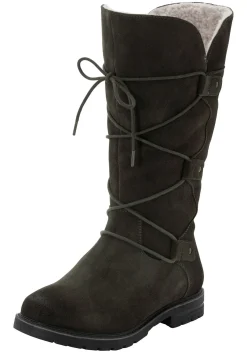 Weitschaftstiefel aus Leder mit Schnürung<sheego Best