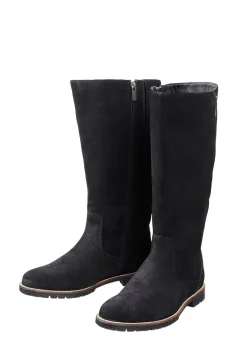 Weitschaftstiefel aus Leder, mit Zierreißverschluss<sheego Clearance