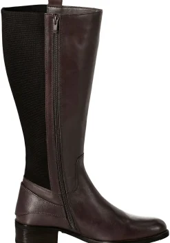 Weitschaftstiefel aus Leder mit Zierschnalle<sheego Clearance