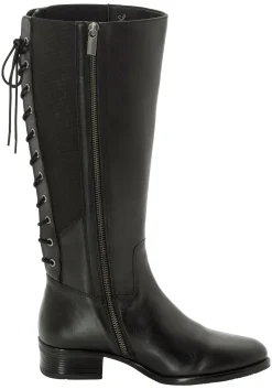 Weitschaftstiefel aus Leder mit Schnürung<sheego Sale