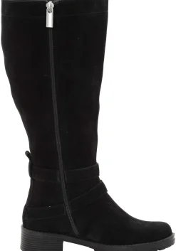 Weitschaftstiefel aus Leder mit Schnallenbändern<sheego New