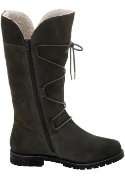 Weitschaftstiefel aus Leder mit Schnürung<sheego Best