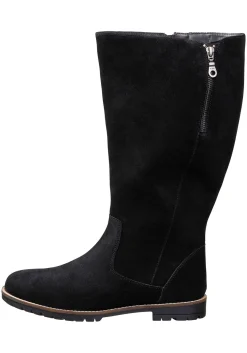 Weitschaftstiefel aus Leder, mit Zierreißverschluss<sheego Clearance