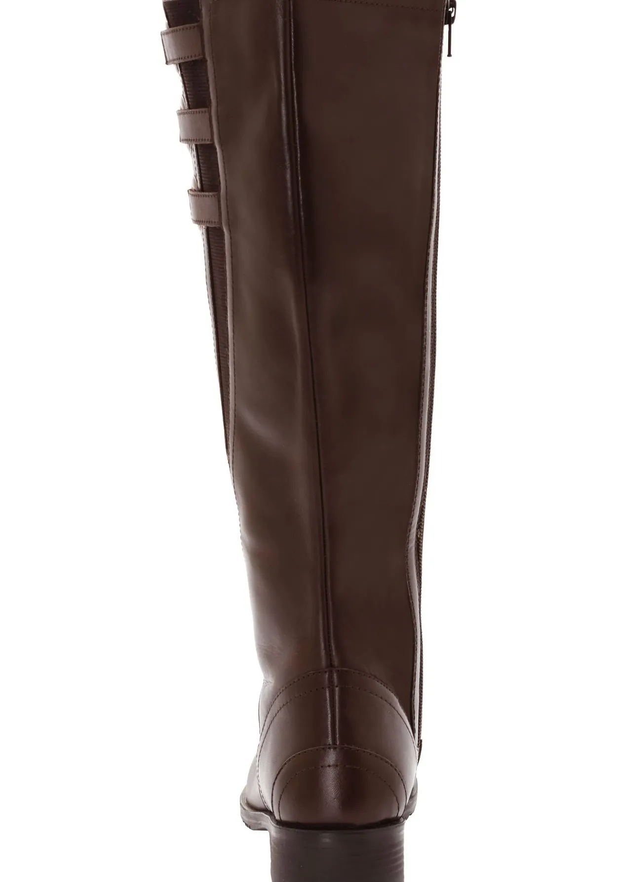 Weitschaftstiefel aus Leder mit drei Zierschnallen<sheego Online