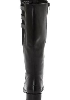 Weitschaftstiefel aus Leder mit drei Zierschnallen<sheego Hot