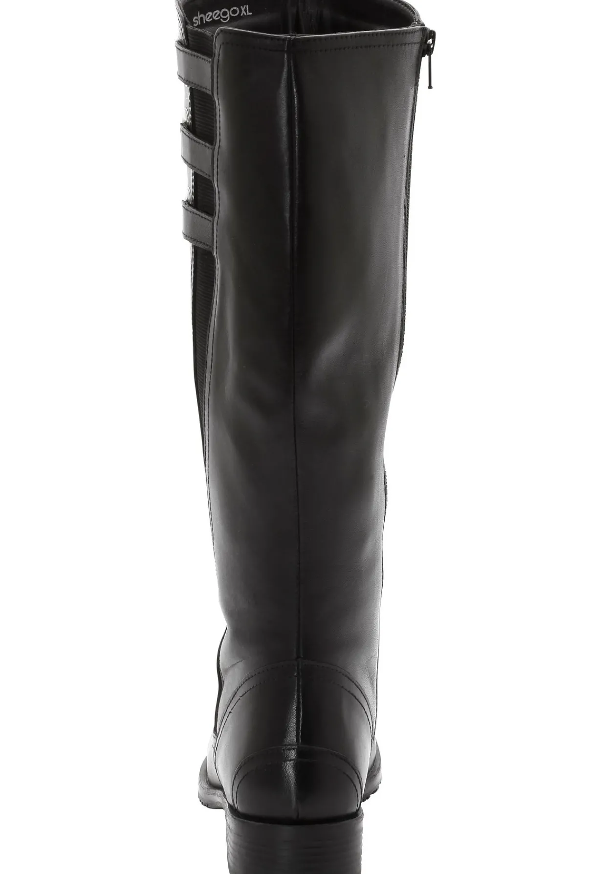 Weitschaftstiefel aus Leder mit drei Zierschnallen<sheego Hot