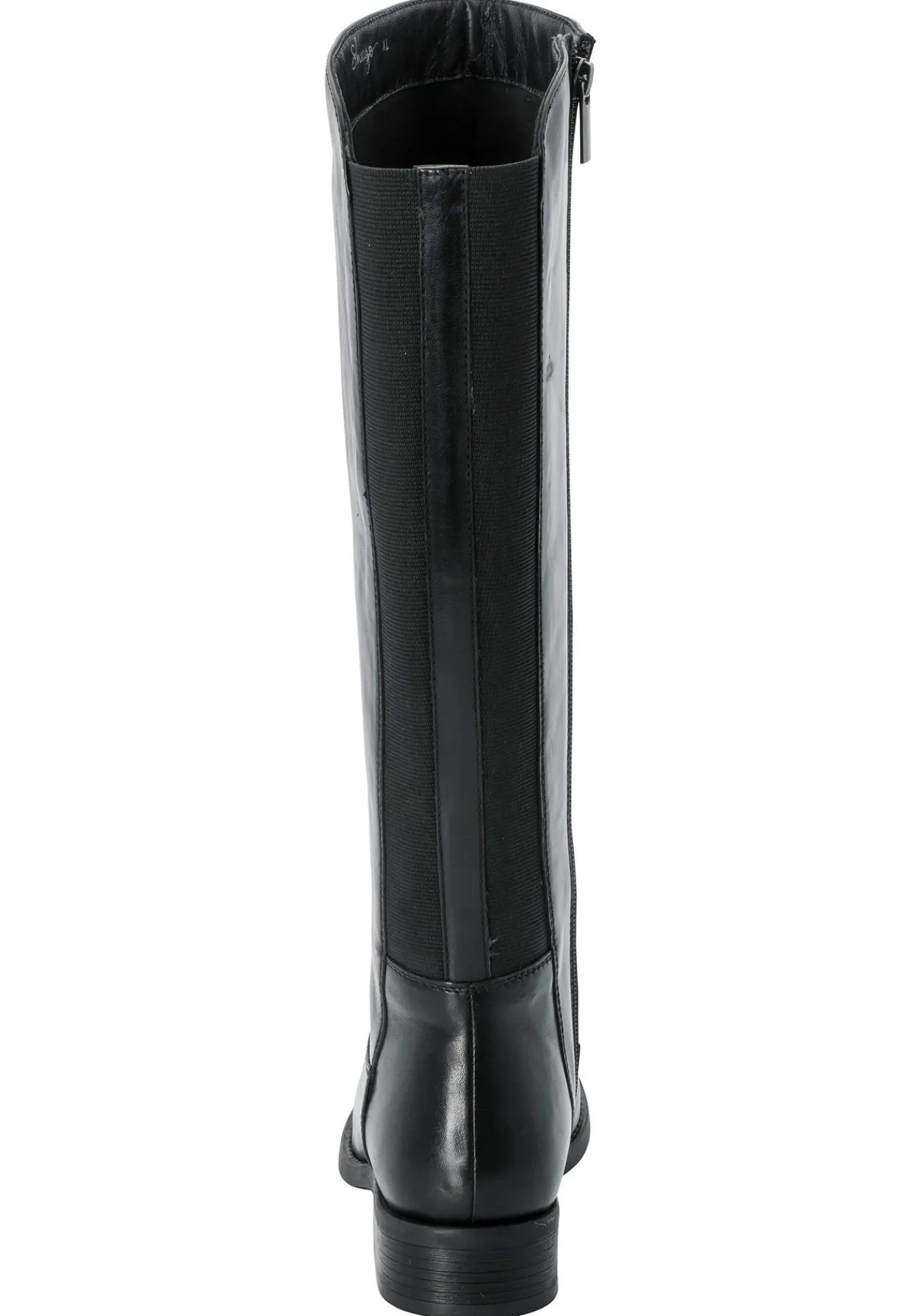 Weitschaftstiefel aus Leder mit Stretch-Einsatz<sheego Best