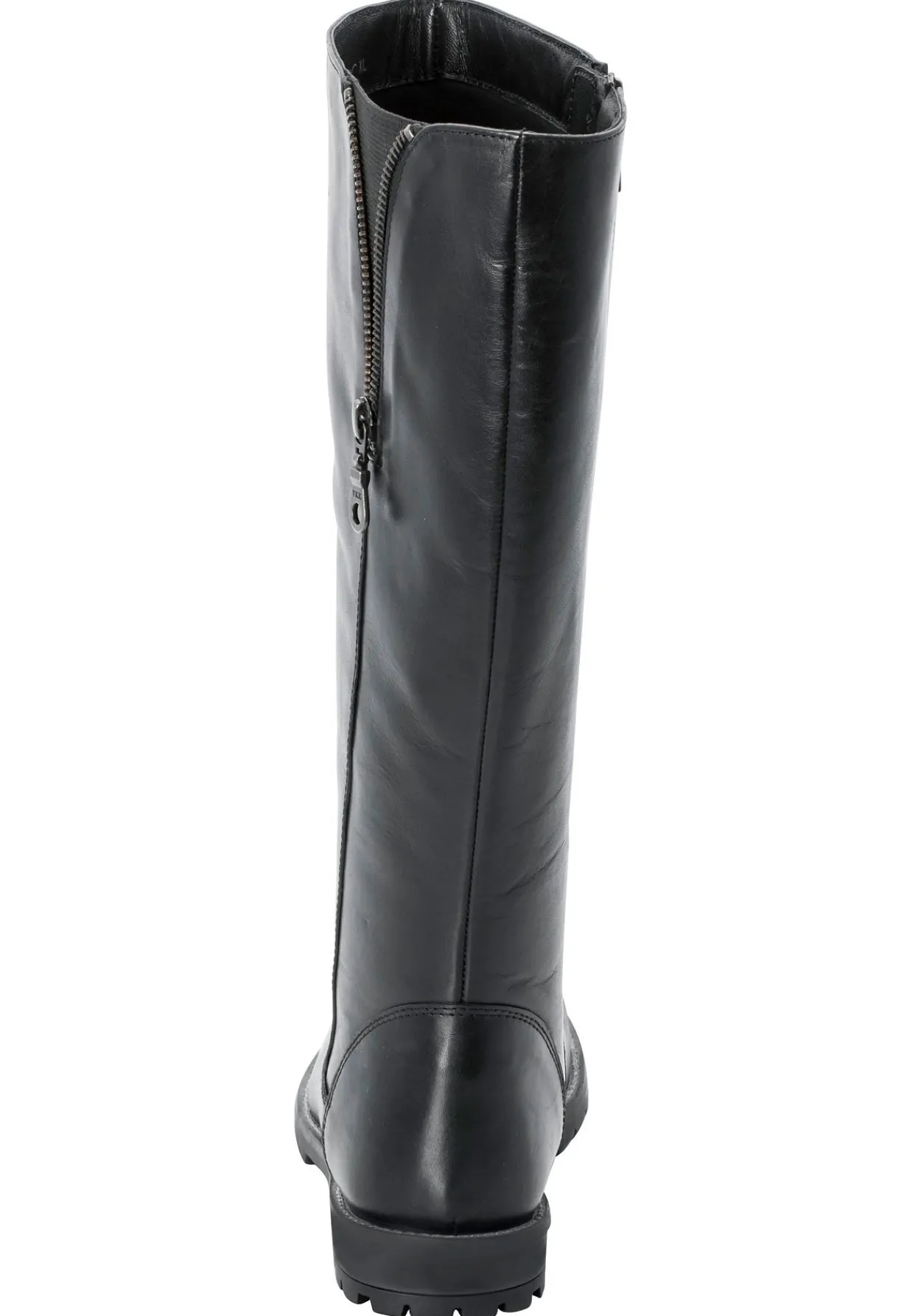 Weitschaftstiefel aus Leder mit Zierreißverschluss<sheego Clearance