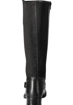 Weitschaftstiefel aus Leder mit Zierschnalle<sheego New