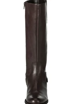 Weitschaftstiefel aus Leder mit Zierschnalle<sheego Clearance