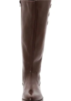 Weitschaftstiefel aus Leder mit drei Zierschnallen<sheego Online