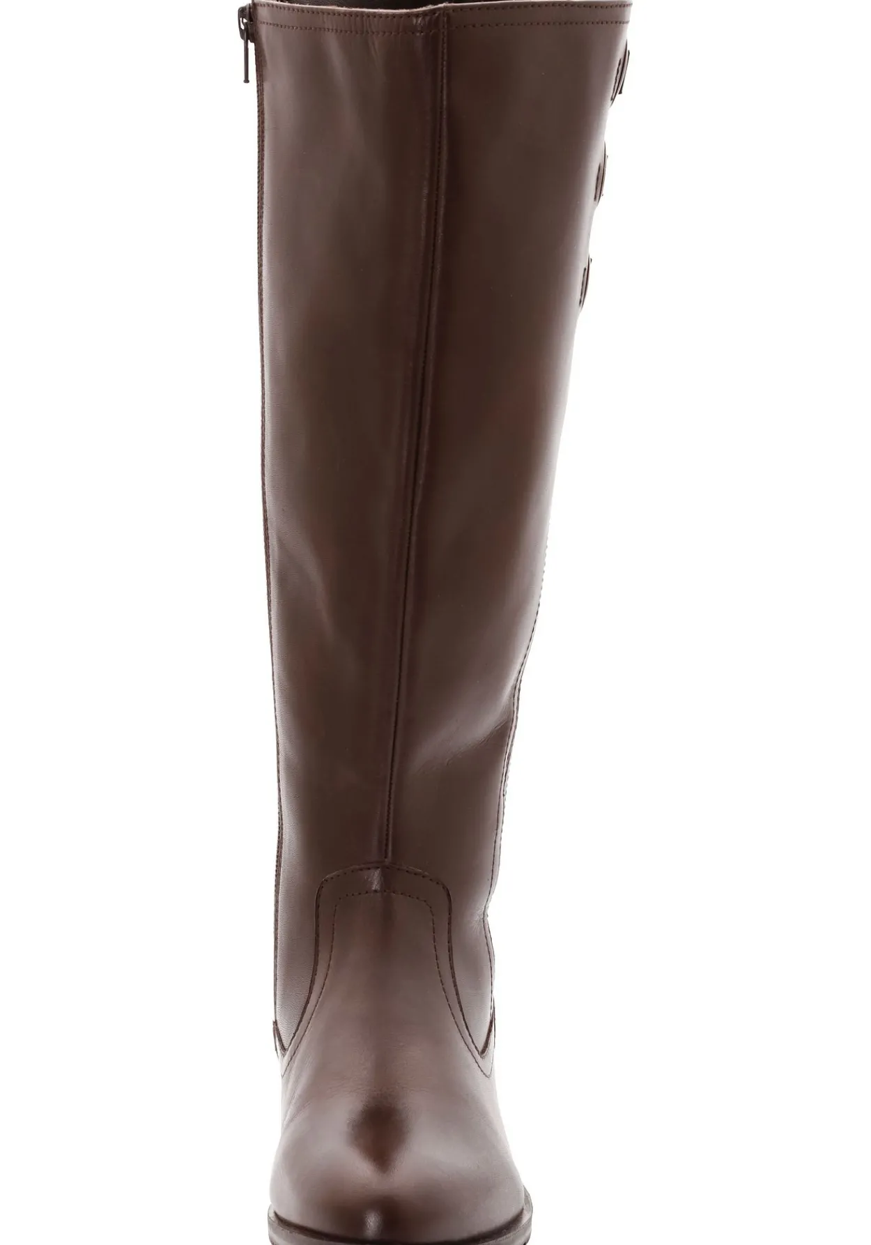 Weitschaftstiefel aus Leder mit drei Zierschnallen<sheego Online