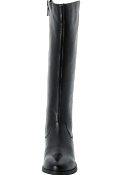Weitschaftstiefel aus Leder mit Stretch-Einsatz<sheego Best