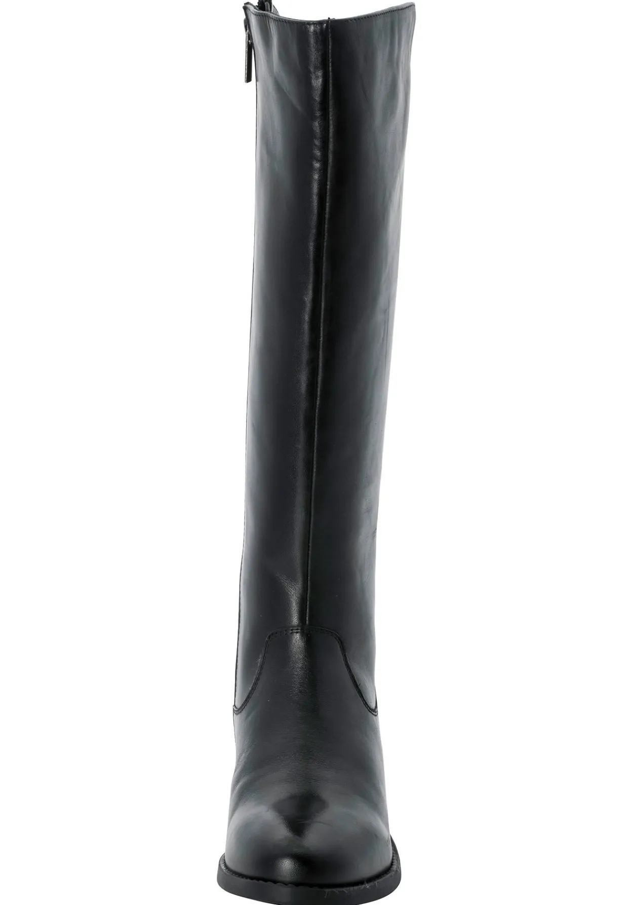 Weitschaftstiefel aus Leder mit Stretch-Einsatz<sheego Best