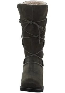 Weitschaftstiefel aus Leder mit Schnürung<sheego Best